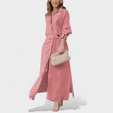 Gordana - Elegantna duga haljina s V-izrezom