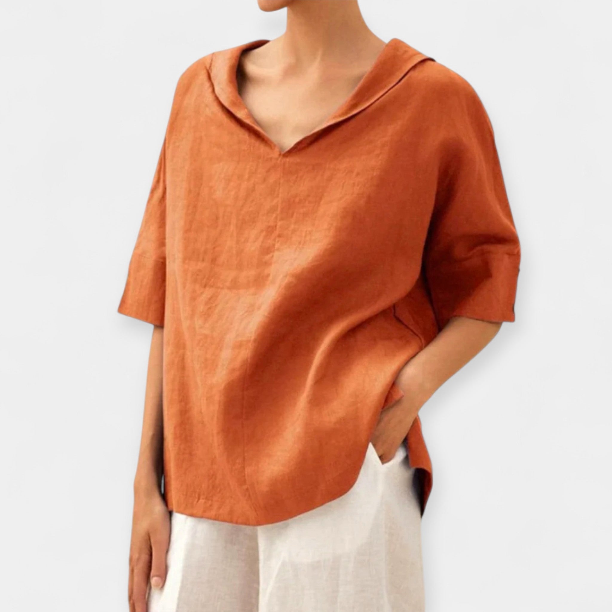 Udobna Lanena Bluza