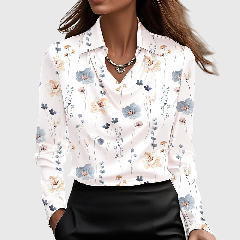 Brooklyn – Elegantna Bluza od Sjajnog Satena