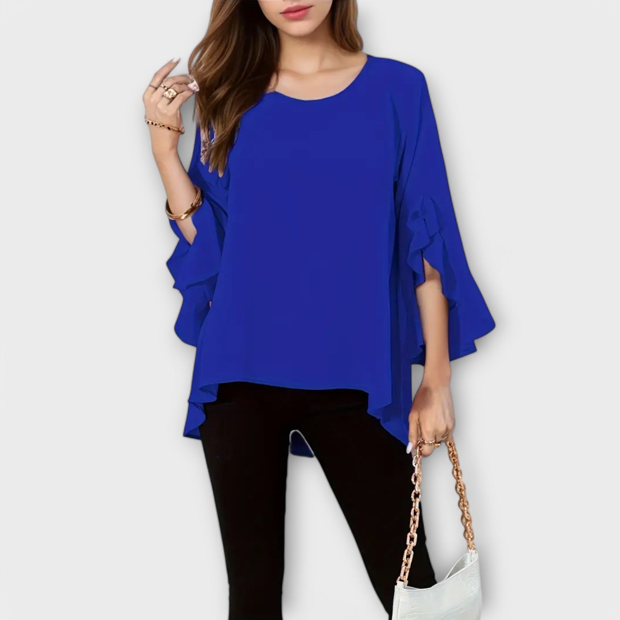 Marta – Fluida Blusa s Volanima