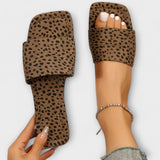 Jasmina - Ravni mokasini s leopard printom