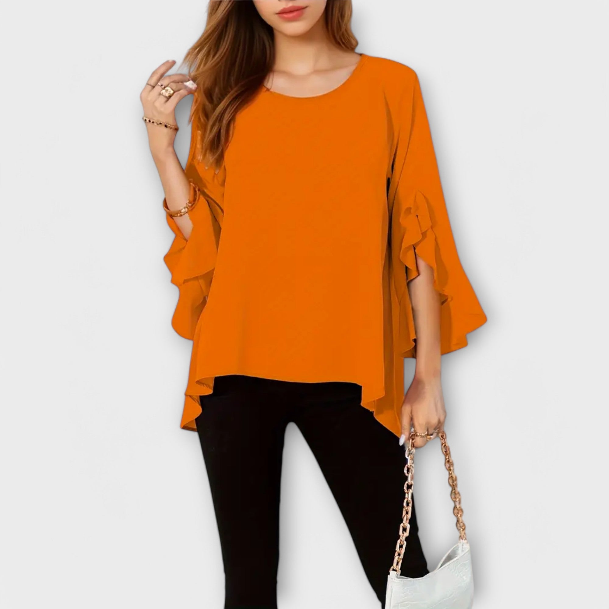 Marta – Fluida Blusa s Volanima