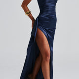 Larisa – Elegantna Maxi Haljina s Prorezom