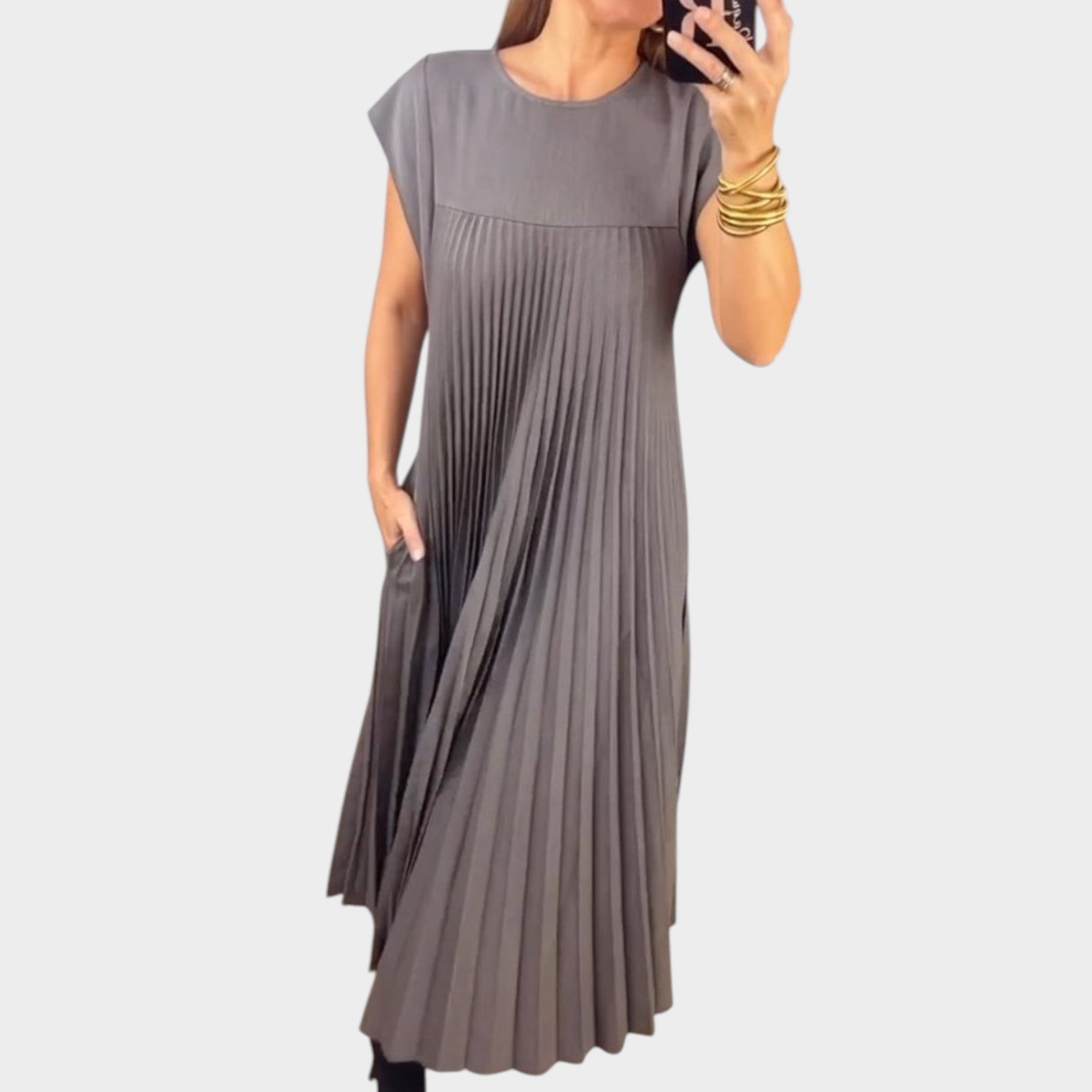 Selina™ | Elegantna plisirana haljina