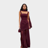 Amber – Bordo elegantna haljina