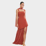 Amber – Bordo elegantna haljina