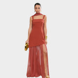 Amber – Bordo elegantna haljina