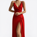 Lorena – Elegantna Ljetna Haljina s Profinjenim Drapiranjem