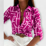 Camila – Sofisticirana Geometrijska Bluza